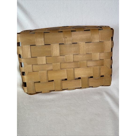 Vintage Peterboro Basket Company w/ Leather Handles- EUC - Picture 9 of 12